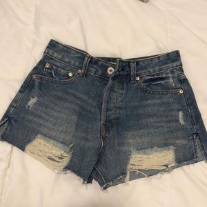 Denim shorts